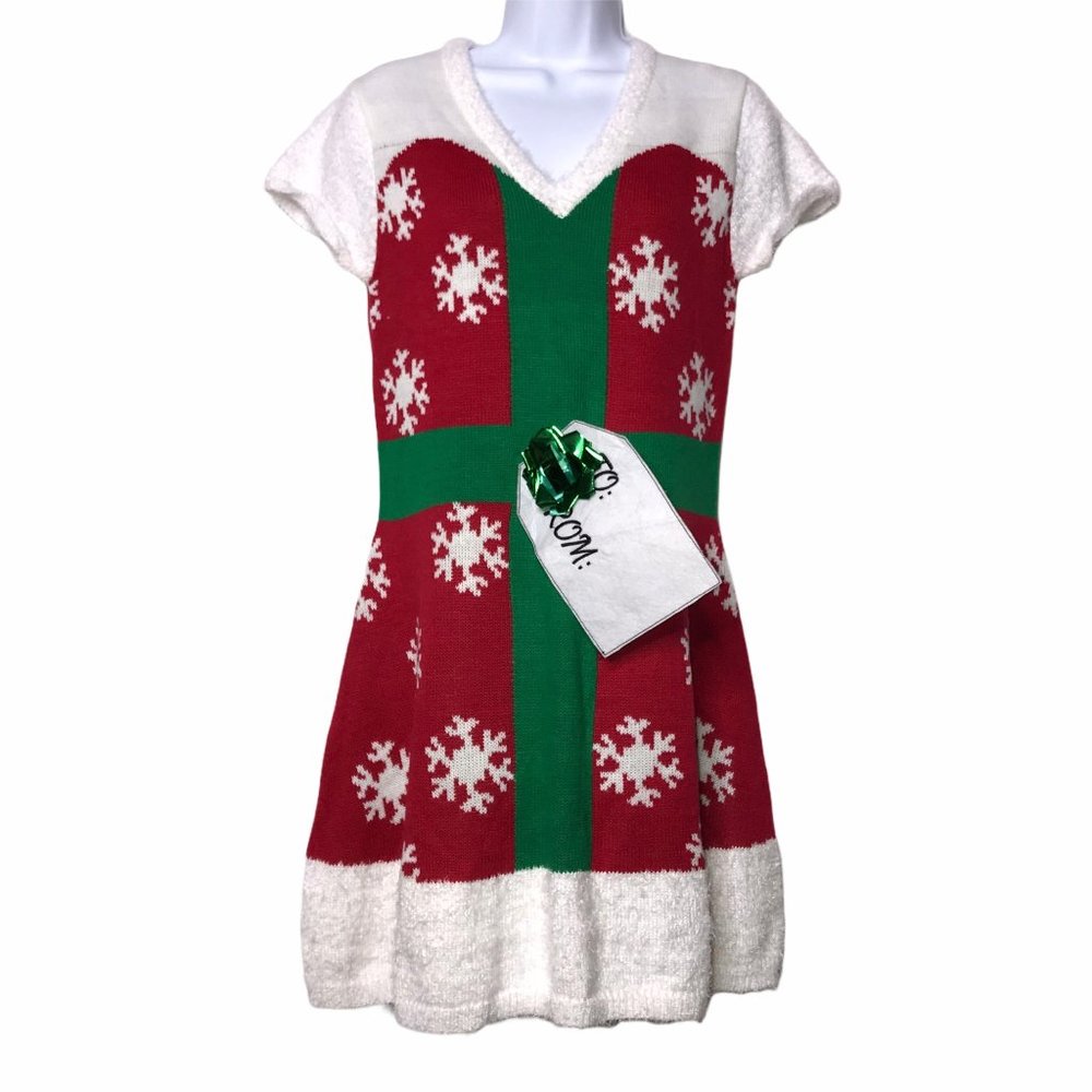 'Tis the Season Nordic Faux Fur Ugly Dress Large